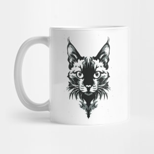 Cute Cat Illusion Design, Funny Cat Lover Gift Idea Mug